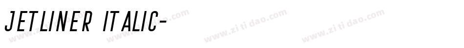 Jetliner Italic字体转换